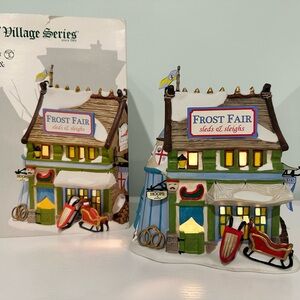 Department 56 Dickens’ Village - Frost Fair Sleds & Sleighs